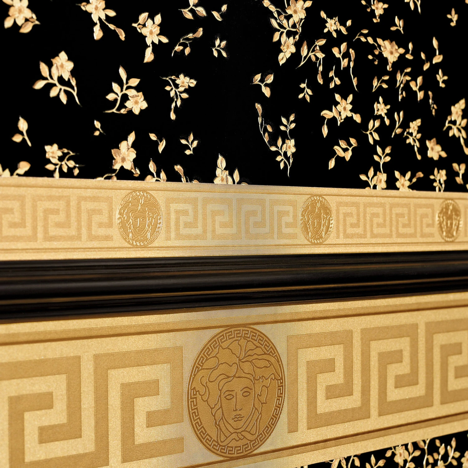 Versace Wallpaper Border Greek Metallic - Image 3