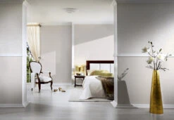 Architects Paper Pattern Wallpaper Textile Wallpaper Tessuto 2 Cream, White