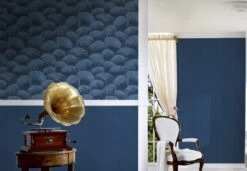 Architects Paper Pattern Wallpaper Textile Wallpaper Tessuto 2 Blue