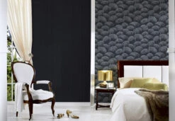 Architects Paper Pattern Wallpaper Textile Wallpaper Tessuto 2 Grey, Black