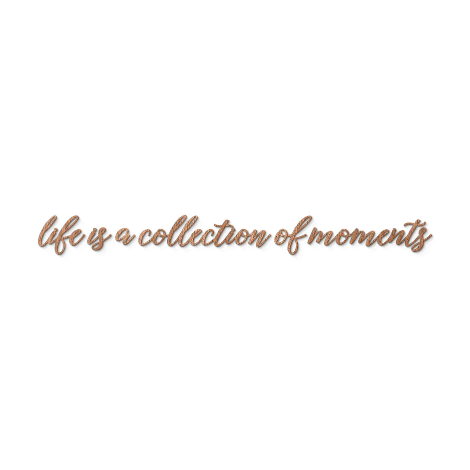 Wooden Letter Mahogany - Life Is A Collection Of Moments - Image 2
