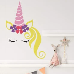 Wall Sticker Lady Unicorn