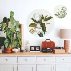 Wall Sticker Round Ehret - Magnolia