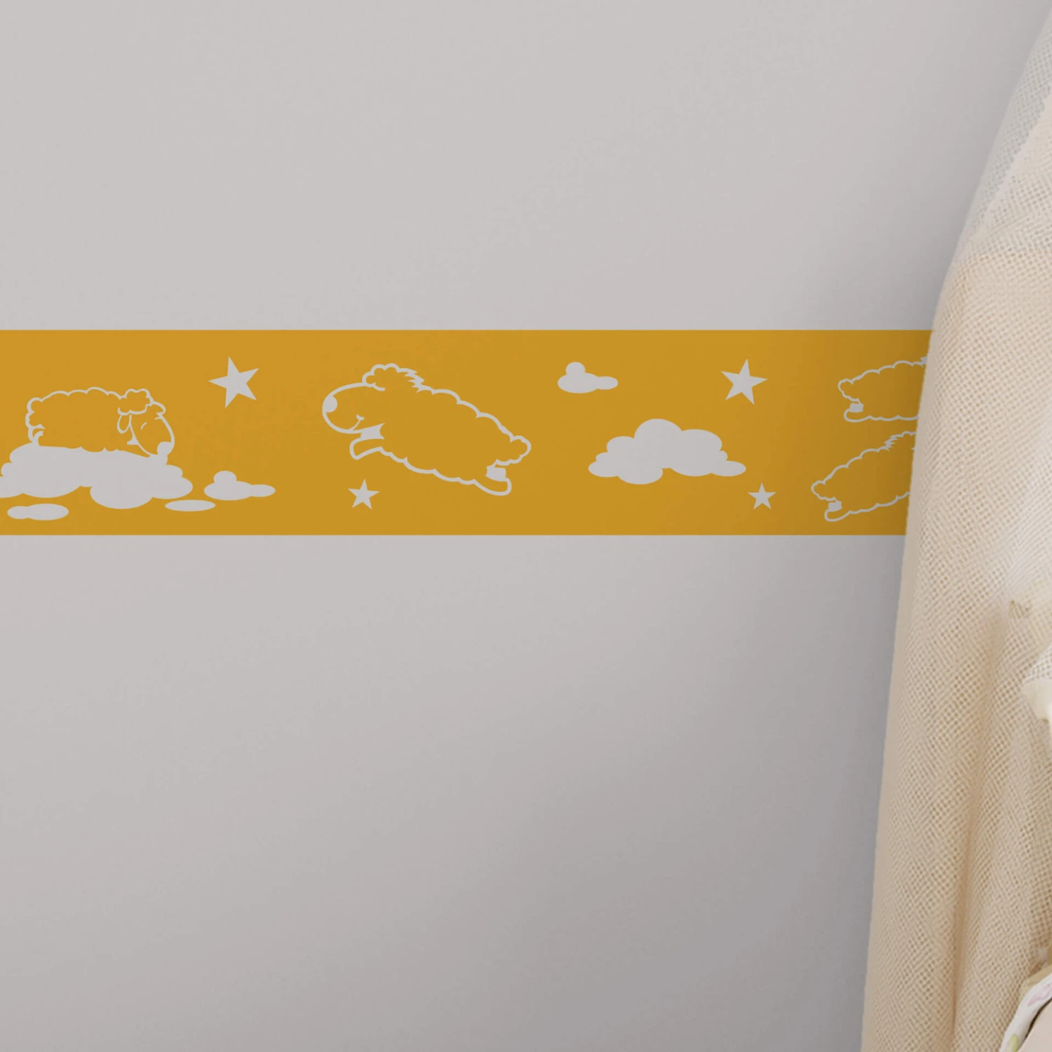 Border Sheep 2 Wall Sticker - Image 2