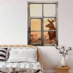 Trompe L'oeil Wall Sticker Majestic Deer